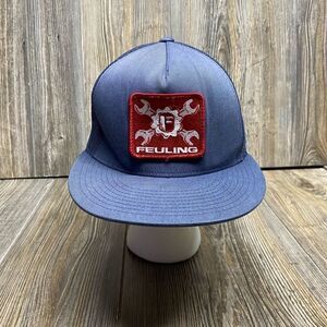 Gear Wrench Fueling Patch Hat Men's Strapback Hat Blue
